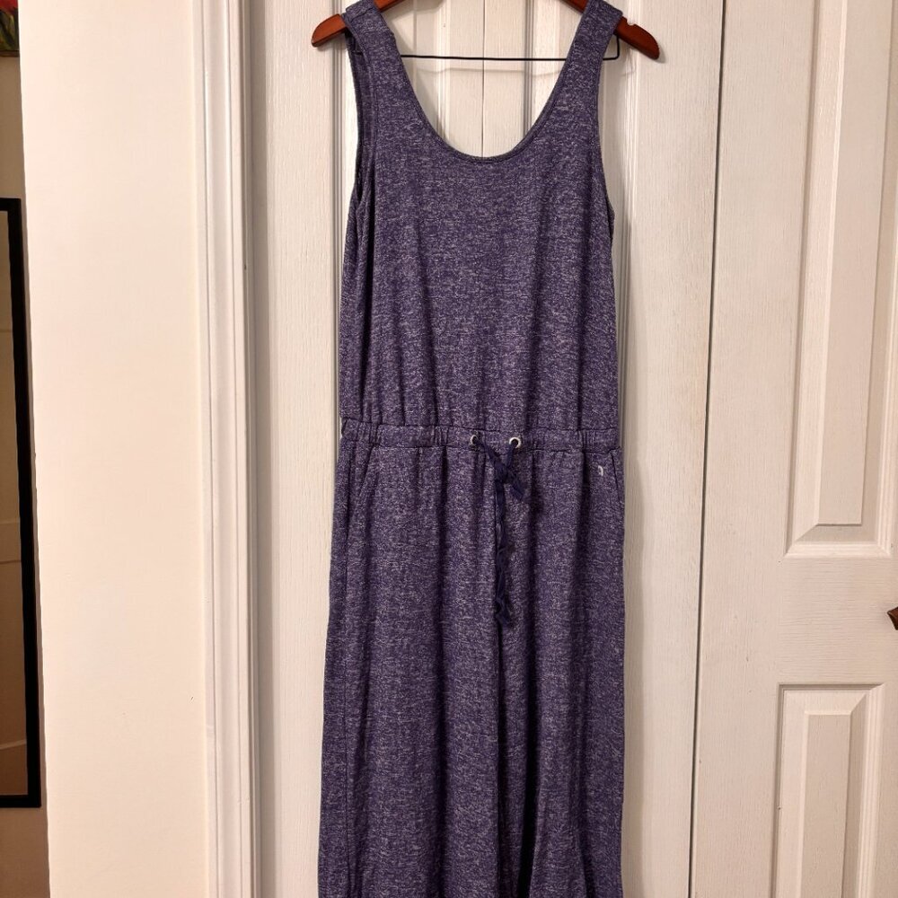 Hyba Womens Boho Jumpsuit Romper WideLeg Cropped Drawstring Oversized Sz Sm